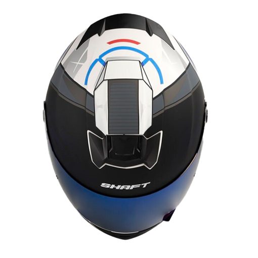 Casco Shaft 502 Step Gris Visor Iridium Azul 2 - ZONABIKER LA 21 4