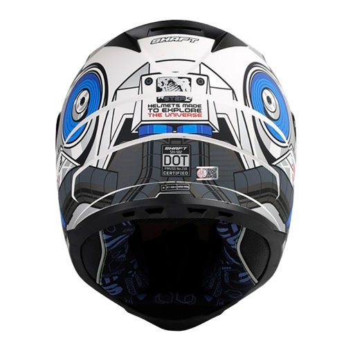 Casco Shaft 502 Step Gris Visor Iridium Azul 3 - ZONABIKER LA 21 5