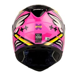 Casco Shaft 502 Style Fucsia Amarillo Visor Iridium Morado 3 - ZONABIKER LA 21 8