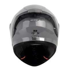 Casco Shaft 526Sp Evo Solid Gris Visor Iridium Azul 3 - ZONABIKER LA 21 7