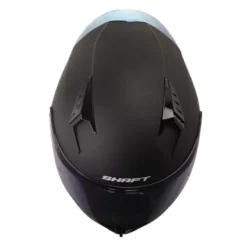 Casco Shaft 526Sp Evo Solid Negro Gris Visor Iridium Azul 2 - ZONABIKER LA 21 6