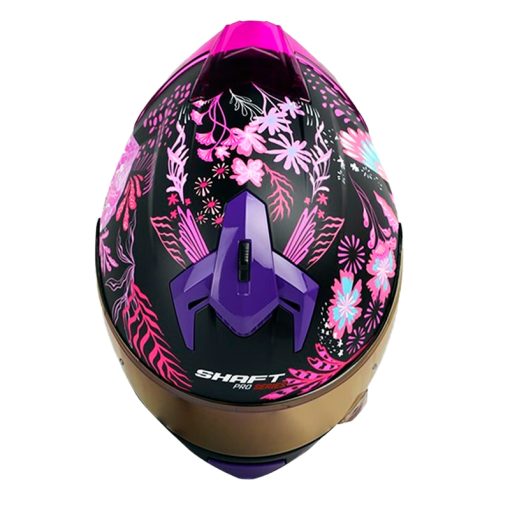 Casco Shaft Pro 610Dv Bloom Negro Fucsia Visor Iridium Morado 2 - ZONABIKER LA 21 4