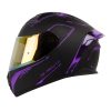 Casco Shaft 582Sp Evo Lab Negro Morado Visor Iridium Morado 1 - ZONABIKER LA 21 2
