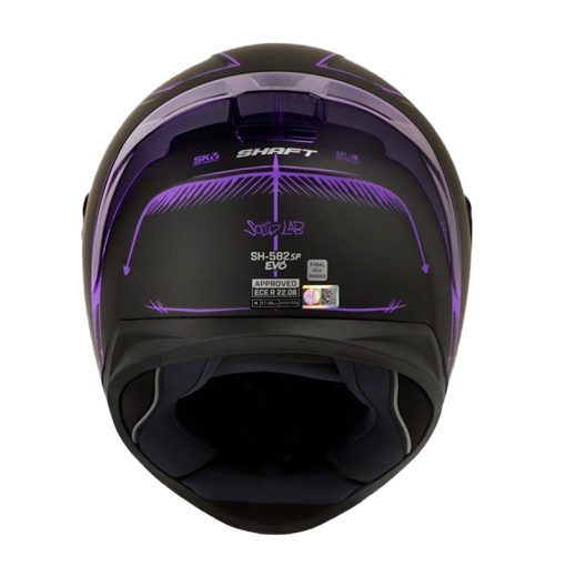 Casco Shaft 582Sp Evo Lab Negro Morado Visor Iridium Morado 3 - ZONABIKER LA 21 5