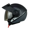 Casco Ich 102 Round Negro Gris Visor Smoke