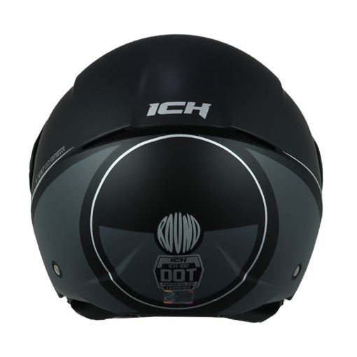 Casco Ich 102 Round Negro Gris Visor Smoke 3 - ZONABIKER LA 21 3