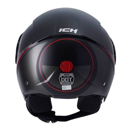 Casco Ich 102 Round Rojo Visor Smoke 3 - ZONABIKER LA 21 5