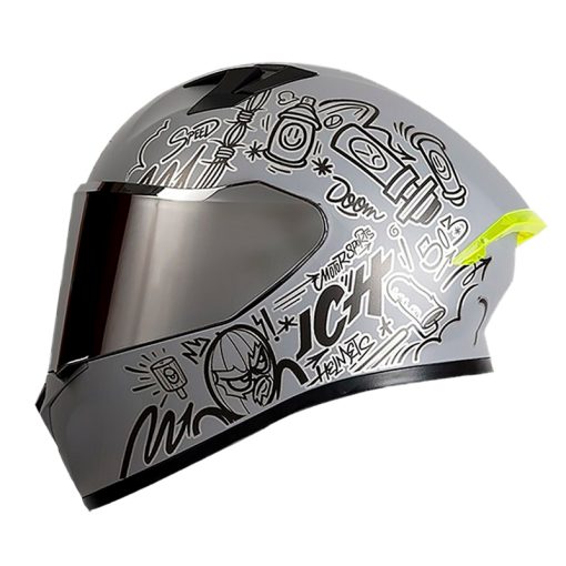 Casco Ich 503 Banks Gris Visor Silver - ZONABIKER LA 21 3