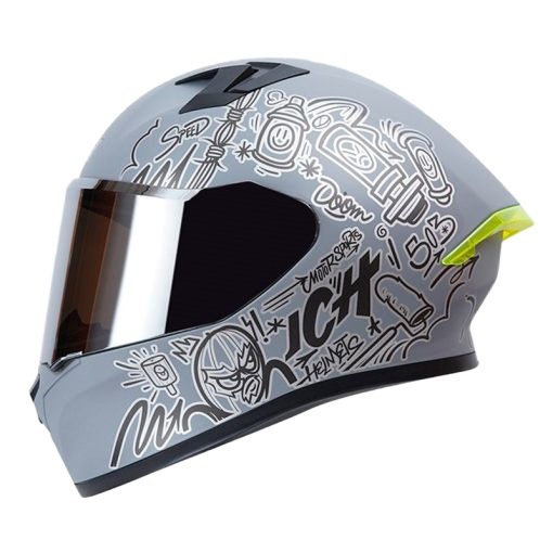 Casco Ich 503 Banks Gris Visor Silver 1 - ZONABIKER LA 21 3