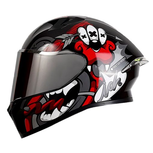 Casco Ich 503 Cash Rojo Visor Silver 1 - ZONABIKER LA 21 3