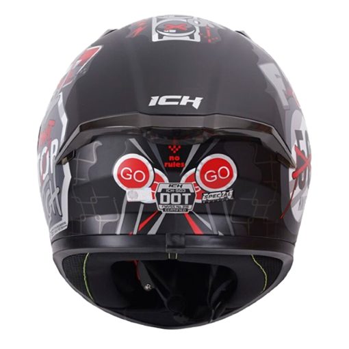Casco Ich 503 Ed Special No Rules Rojo Visor Silver 3 - ZONABIKER LA 21 5