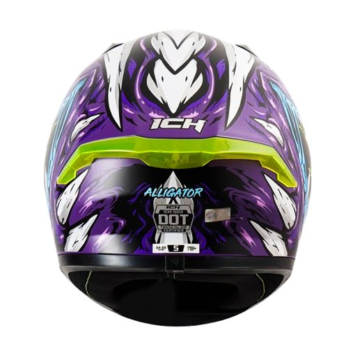 Casco Ich 503Ed Special Alligator Morado Azul Visor Morado 3 - ZONABIKER LA 21 5