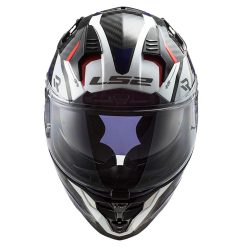 Casco Ls2 327 Challenger Alloy Carbon Azul Rojo 2 - ZONABIKER LA 21 6