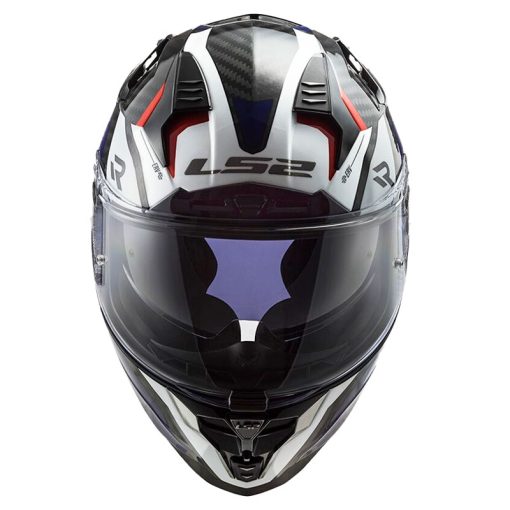 Casco Ls2 327 Challenger Alloy Carbon Azul Rojo 2 - ZONABIKER LA 21 3