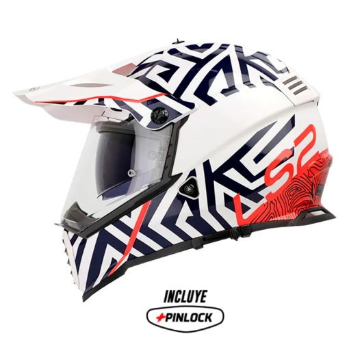 Casco Ls2 Mx436 Pioneer Nomad Azul Navy Blanco 1 - ZONABIKER LA 21 3