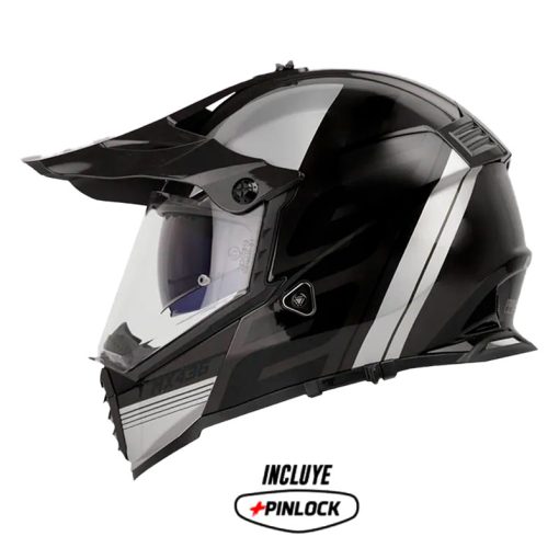 Casco Ls2 Mx436 Pioneer Trophy Gris Negro 1 - ZONABIKER LA 21 3
