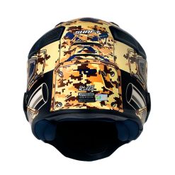 Casco Shaft 225 Pilot Stop Beige Azul Navy Visor Smoke Claro 3 - ZONABIKER LA 21 8