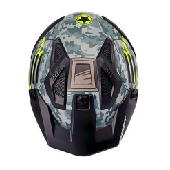 Casco Shaft 225 Pilot Stop Gris Amarillo Visor Silver 2 - ZONABIKER LA 21 7