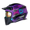 Casco Shaft 225 Pilot Stop Morado Fucsia Visor Iridium Fucsia 1 - ZONABIKER LA 21 2