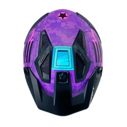 Casco Shaft 225 Pilot Stop Morado Fucsia Visor Iridium Fucsia 2 - ZONABIKER LA 21 7