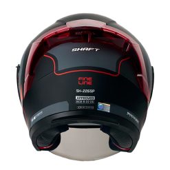 Casco Shaft 226sp Fine Line Negro Rojo Visor Smoke 3 - ZONABIKER LA 21 8