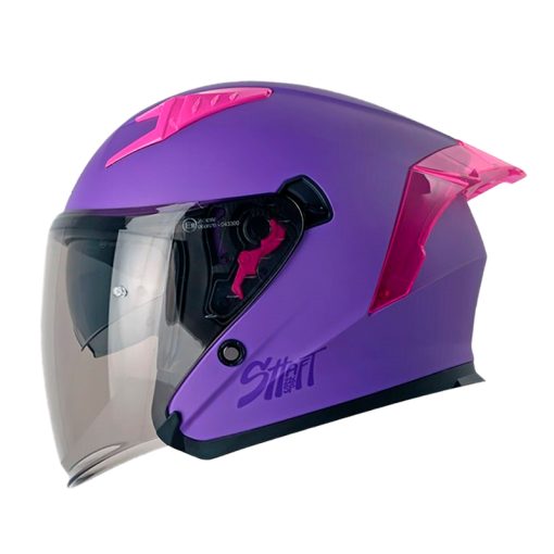 Casco Shaft 226sp Solid Morado Visor Smoke Claro 1 - ZONABIKER LA 21 3