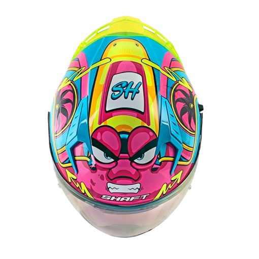 Casco Shaft 226sp Turbo Azul Claro Fucsia Visor Iridium Azul 1 - ZONABIKER LA 21 4