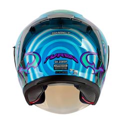 Casco Shaft 226sp Turbo Azul Claro Morado Visor Iridium Azul 3 - ZONABIKER LA 21 8