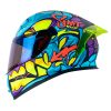 Casco Shaft 526Sp Evo Dano Negro Azul Visor Iridium Azul 1 - ZONABIKER LA 21 1