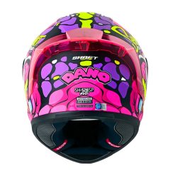 Casco Shaft 526Sp Evo Dano Negro Fucsia Visor Iridium Morado 33 - ZONABIKER LA 21 8