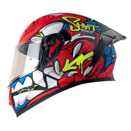 Casco Shaft 526Sp Evo Dano Negro Rojo Visor Silver 1 - ZONABIKER LA 21 3