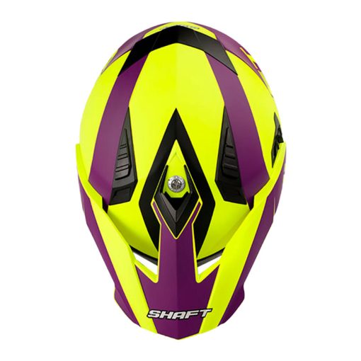 Casco Shaft Mx 380 Blocked Amarillo Neon Morado 2 - ZONABIKER LA 21 1