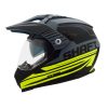 Casco Shaft Mx-380 Faded Gris Amarillo Neón
