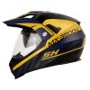 Casco Shaft Mx-380 Furious Azul Navy Dorado.