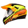 Casco Shaft Mx-380 Furious Naranja Amarillo