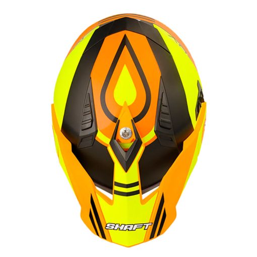 Casco Shaft Mx 380 Furious Naranja Amarillo 2 - ZONABIKER LA 21 1
