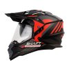 Casco Shaft Pro Mx370 Abtenur Negro Rojo