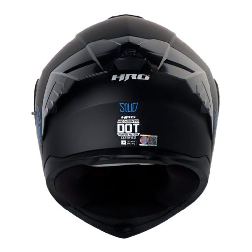 Casco Hro 3480Dv Evo Solid Negro Azul Visor Iridium Azul 3 - ZONABIKER LA 21 2