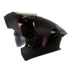 Casco Hro 3480Dv Evo Solid Negro Fucsia Visor Iridium Morado