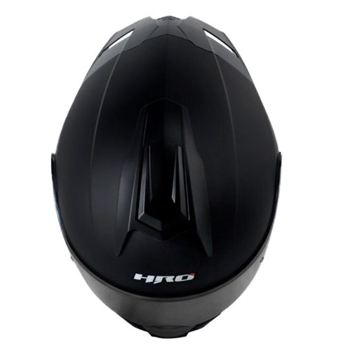 Casco Hro 3480Dv Evo Solid Negro Gris Visor Iridium Silver 2 - ZONABIKER LA 21 1