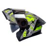 Casco Hro 3480dv Evo Out_Sider Gris Amarillo Visor Silver