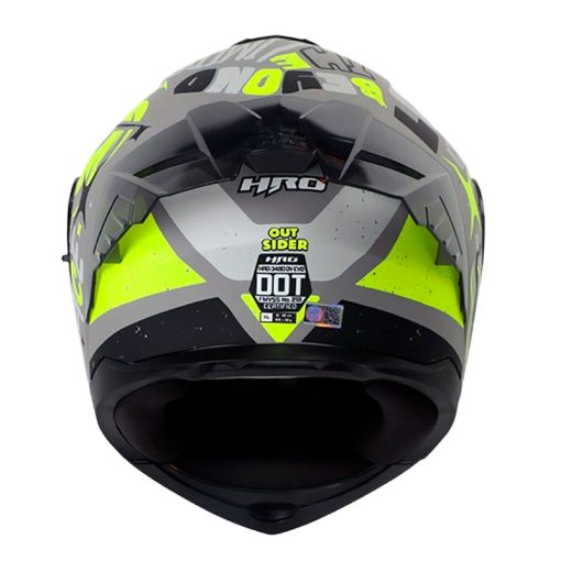 Casco Hro 3480dv Evo Out Sider Gris Amarillo Visor Silver 3 - ZONABIKER LA 21 2