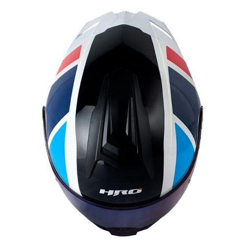 Casco Hro 3480dv Evo Racespec Blanco Rojo Visor Iridium Azul 2 - ZONABIKER LA 21 1