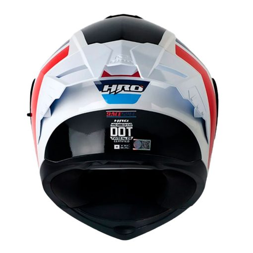 Casco Hro 3480dv Evo Racespec Blanco Rojo Visor Iridium Azul 3 - ZONABIKER LA 21 2