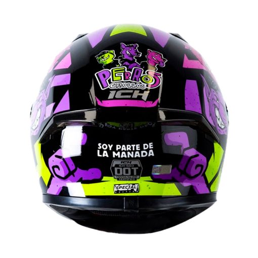 Casco Ich 503Sp Soy Parte De La Manada Morado Visor Iridium Morado 3 - ZONABIKER LA 21 2