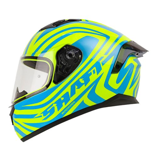 Casco Shaft 582Sp Marble Azul Amarillo