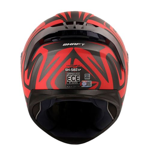 Casco Shaft 582Sp Marble Gris Rojo 3 - ZONABIKER LA 21 3