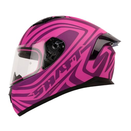 Casco Shaft 582Sp Marble Morado Fucsia Neón