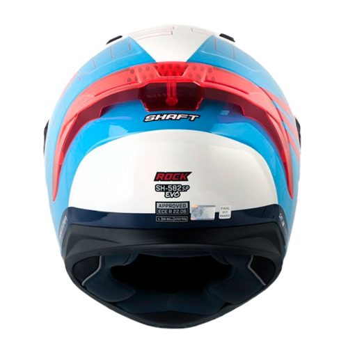 Casco Shaft 582Sp Evo Rock Blanco Rojo Visor Azul 3 - ZONABIKER LA 21 3