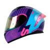 Casco Shaft 582Sp_Evo Rock Morado Fucsia Visor Iridium Morado